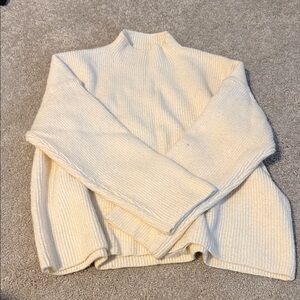Abercrombie & Fitch Cream Turtleneck Sweater
